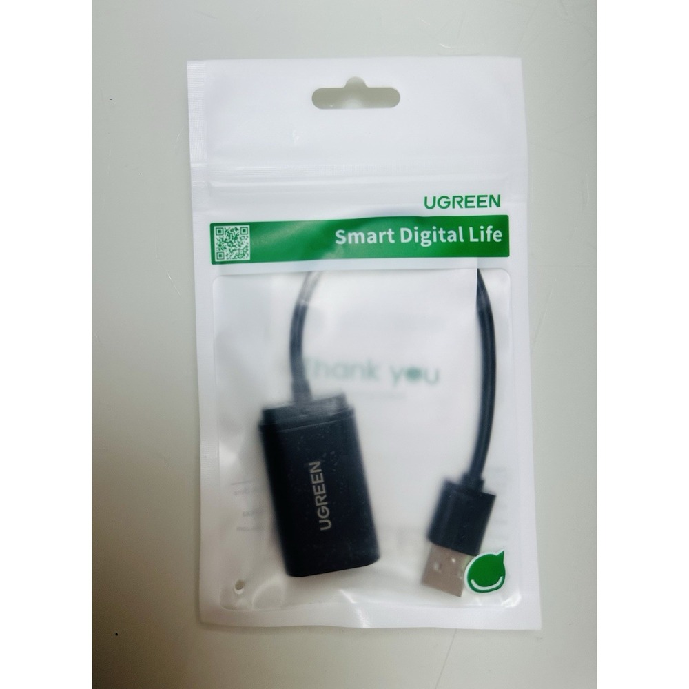 UGREEN USB Sound Card Adapter HD Audio, Mic, Headphone